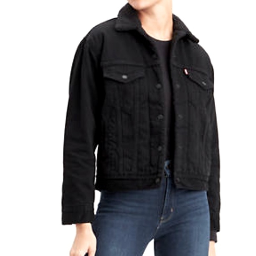 Levi’s Black Sherpa coat
